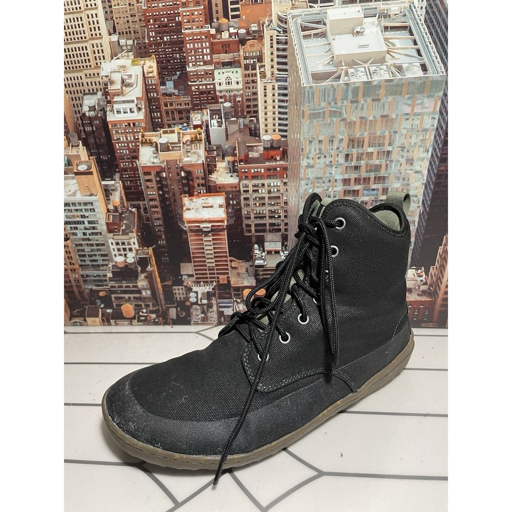 Men's 43 (10) VivoBarefoot Scott III Eco Water-Resistant Boots Black 304131-01